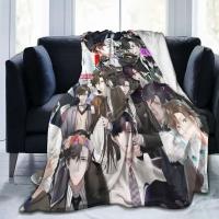 Manta cálida con estampado de dibujos animados para sofá, mantas de bebé Mystic Messenger, forro polar, para dormitorio, ropa de cama - details 5