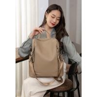 Mochila De piel auténtica para mujer, bolso de viaje de alta calidad, informal, de hombro, 2023 - details 7