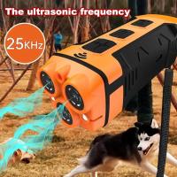 Repelente 5 en 1, dispositivo de entrenamiento ultrasónico, disuasivo de ladridos de perro recargable con linterna LED, nuevo - details 4