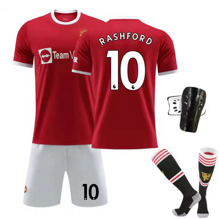 Niños 2122 Nuevo Liverpool Home No. 11 Salah No. Conjunto de camiseta de fútbol de 10 manes No. 9 Firmino - 1