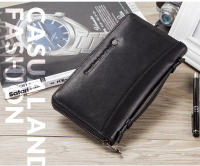CONTACT'S-Bolso de mano de cuero genuino para hombre, cartera larga para teléfono móvil de 2022 pulgadas, porta pasaporte con cremallera, monedero masculino, 6,5 - details 5