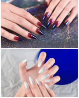 KADS-puntas de uñas postizas profesionales, 500 piezas, con gradiente brillante, de colores, fáciles de operar - details 6