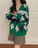 Cardigan de Punto Retro para Mujer 2024 Ajuste Suelto, Manga Larga, Gancho, Elegante - details 30