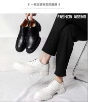 Zapatos de vestir de diseñador para hombre con borde cruzado y zapatos casuales de punta alta de cuero Oxford fáciles de usar talla grande nuevo estilo - details 11