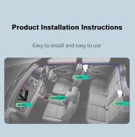Car Baby Care Monitor HD Visión Nocturna Monitor Ajustable y Cámara Monitor Cristal Adsorbente No Ocupa Espacio - details 6