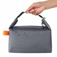 Bolsa aislante plegable Simple para trabajadores de oficina, bolsa de almuerzo de gran capacidad, impermeable, bolso de almuerzo para estudiantes, hombres y mujeres - details 2