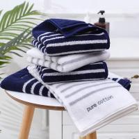 Toalla de mano de algodón puro para baño, toalla facial Suave a rayas, fuerte absorción de agua - details 0