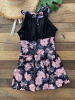 Traje de baño de una pieza de talla grande para mujer, traje de baño grande con falda, monokini vintage, 2023 - details 7