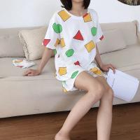 Pijama Sin Chan para hombre, Pijama Sinchan de algodón, conjuntos cortos de verano, pijamas japoneses para parejas, ropa de dormir para hombre y mujer 2024 - details 2