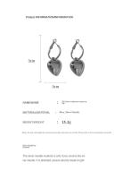 Pendientes con colgantes simples y modernos en forma de corazón para mujer, regalos navideños, pendientes retro de lujo de plata, góticos - details 1