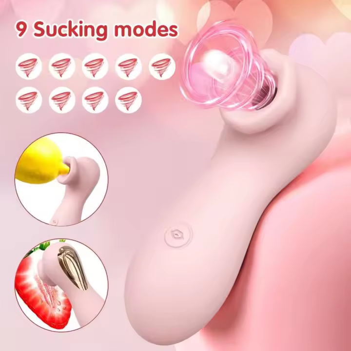 Soplador Vibrador para Mujeres Juguete Sexual para Adultos Estimulador de Placer Oral y Clítoris - 1