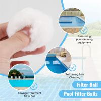 Bolas de filtro para piscinas, recipiente portátil de algodón seco y húmedo, Material de filtro para tanque de peces, purificación de agua, fibra de 200g - details 6