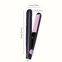 Mini plancha de pelo de cerámica, plancha alisadora y rizadora 2 en 1, adecuada para el peinado diario - details 6