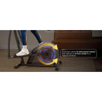 Sunny Health & Fiess Ejercitador elíptico vertical inteligente 2 en 1 para todo el cuerpo con sensores de pulso, entrenamiento cardiovascular cruzado en casa - details 0