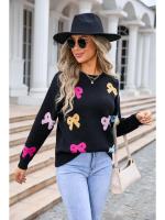 Suéter corto de punto para mujer, jersey de cuello redondo Kawaii, ropa informal ligera, tendencia de ventas - details 3