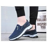 Zapatos De Lona Para Hombre Con Suela Suave Casual Transpirables Cómodos Con Mangas Slip-On Oxford De Tela Zapatos Casuales - details 6