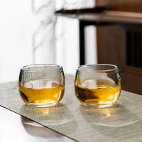 Taza de cristal de alta gama para tirar de los dedos, sin plomo, propietario de la casa, ceremonia del té saludable espesada - details 1