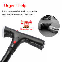 Bastón Plegable Telescópico Con LED Y Alarma Para Ancianos Bastón De Caminar Trusty Sticks Para Padres Y Madres Material De Aluminio Con Punta De Goma - details 4