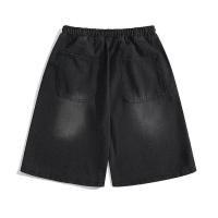 Pantalones Cortos de Bambú Bordados para Hombres en Verano Estilo Chino Ligero con Diseño Fino para Parejas Cinco Cuaros Informales Lavados de Calle de Alta Calidad - details 6