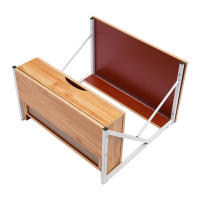 Estante de almacenamiento para microondas de 2 etapas, estantes de panadería, organizador de cocina para encimera, estantes de panadería, cocina - details 4