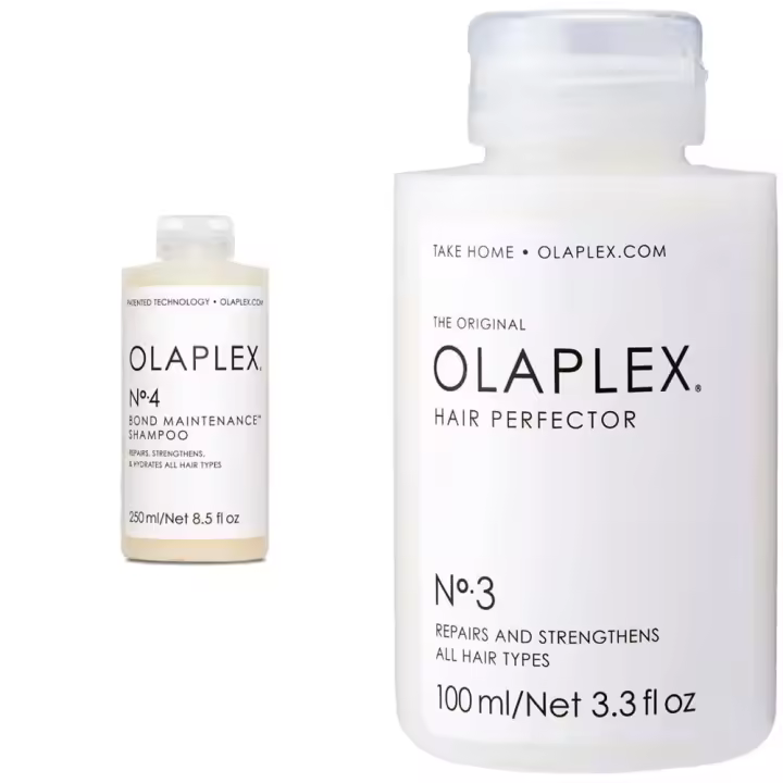 Olaplex 3 Perfector Tratamiento Reparador para Cabello Seco Dañado, Repara Fortalece + No. 4 reparaciones de champú de mantenimiento Bond, - 1