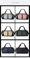 Bolsa de lona de viaje de 55L, bolsas de senderismo para exteriores, bolsa grande de fin de semana seca y húmeda, bolso de separación de corta distancia, mochila escolar versátil - details 13