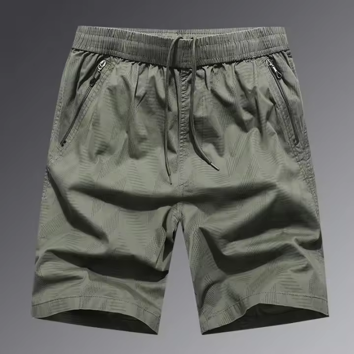 Pantalones cortos deportivos al aire libre ligeros para senderismo para hombre, S, golf, camping, pantalones casuales con bolsillos - 1
