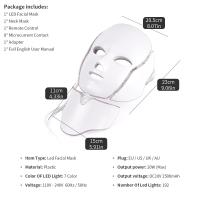 Mascarilla Facial con luz LED para cuello, máscara de terapia de luz LED para rejuvenecimiento de la piel, antiacné dispositivo de belleza, masajeador firme de estiramiento Facial, 7 colores - details 3