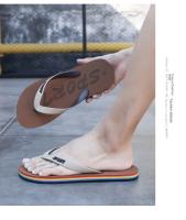 Zapatillas para hombre Moda interior Zapatillas informales de espiga Sandalia transpirable de playa de verano Suela antideslizante de arco iris Tamaño duradero 40-47 - details 15