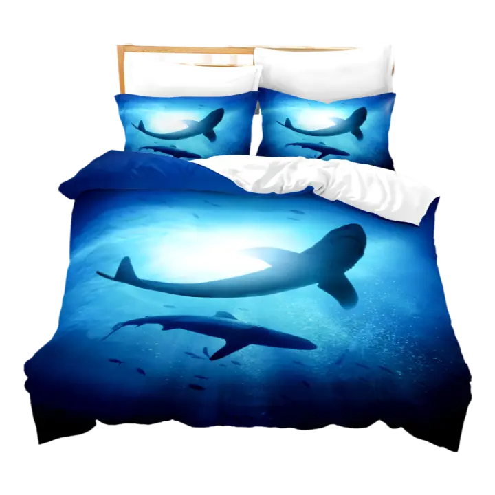Juego de funda nórdica Moonlight In Dark, juego de ropa de cama individual, doble, tamaño Queen, tamaño doble, tamaño King, tamaño King de EE. UU. - 1
