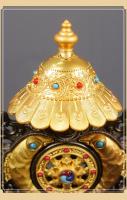 Equipo de plataforma de Buda, colección tántrica tibetana, combinación de Nepal, ocho adornos auspiciosos - details 7