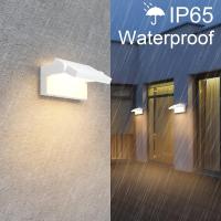 Lámpara LED de Pared de 24W para Exterior Interior IP65, Luz de Pared Ajustable, Moderno Apliques de Pared Aluminio para Entrada Jardines Pasillo Sala, Blanco Cálido 2700K-3000K, Bronce - details 56