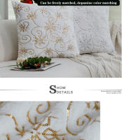 Funda de felpa nórdica para sofá de granja hogar, almohada decorativa, 45x45cm, 2 unidades - details 2
