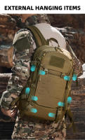 Mochila táctica de escalada, almacenamiento Molle grande, Camping, senderismo, bolsa deportiva, equipo para exteriores, pesca, montañismo - details 9