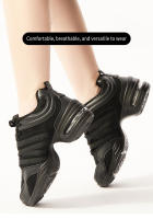 Zapatos de baile cuadrados de malla transpirable para adultos, suela suave, calzado deportivo de Fitness elevado - details 0