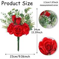 Arreglos falsos ral, rosas artificiales, ramos, mesas, centros de mesa para ocasiones especiales - details 4