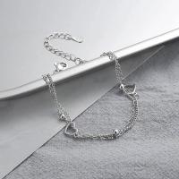 Pulsera de Plata Esterlina S925 Diseño de Corazón de Doble Amor para Mujer - details 5