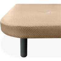 3D Extra Reforzada, Gran Estabilidad, con Barras de Refuerzo y 6 Patas metálicas roscadas de 25cm, 90x190, Beige - details 2