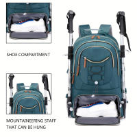 Mochila con gran capacidad para acampar deportes, adecuada para hombres y mujeres con compartimento para computadora portátil de 17 pulgadas - details 1