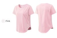 Camiseta deportiva lisa de manga corta para mujer, Top holgado para Fitness, camiseta de gimnasio - details 20
