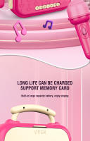 Cute Cartoon Loudspeaker Box Wireless Musical Toys Portable Mini Karaoke Machine Toy for Girl Boys Kids New Year Christmas Gifts - details 5