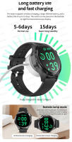 Reloj inteligente AMOLED para hombre y mujer,1.53 inch AMOLED Full circle touch screen  pulsera deportiva con llamadas bluetooth, NFC, brújula, seguimiento GPS, control del azúcar en la sangre,Professional Waterproof,compatible con Apple y Samsung 2024 - details 19