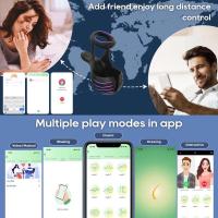 Leten Anillo Vibrante Control APP Delay de Ejaculación Juguete Sexual para Parejas - details 5