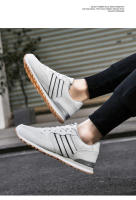 Zapatillas de deporte de cuero para hombre, zapatos deportivos informales para exteriores, antideslizantes, transpirables, cómodos para caminar - details 13