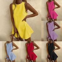 2025 Mini vestido informal sin mangas con estampado elegante para mujer, novedad de verano grande - details 0