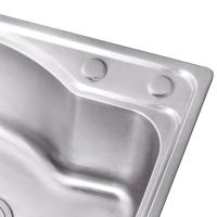 Lavabo de Acero Inoxidable Montado en la Countertop Duradero, Bellezo, Rendimiento Bueno 65×44×22cm - details 5