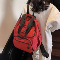 Mochila deportiva de nailon de estilo coreano, bolso de hombro de viaje de nailon de gran capacidad, bolso de mano de Color sólido, bolso de Fitness para ordenador - details 6