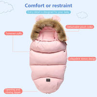 Saco de dormir cálido para recién nacido, sobre en cochecito, saco de dormir para bebé, calcetines de lana de invierno, saco de dormir para bebés recién nacidos - details 6