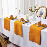 Juego de 2/6/12 servilletas de tela de poliéster satinado duradero, mantel grueso reutilizable para cocina, comedor, decoración de boda - details 5