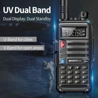 UV-5R Plus-walkie-talkie de 15W, dispositivo con cargador USB, transceptor de largo alcance de 16 KM, UHF, VHF, Radio Ham, UV 5R, Radio bidireccional para caza - details 3